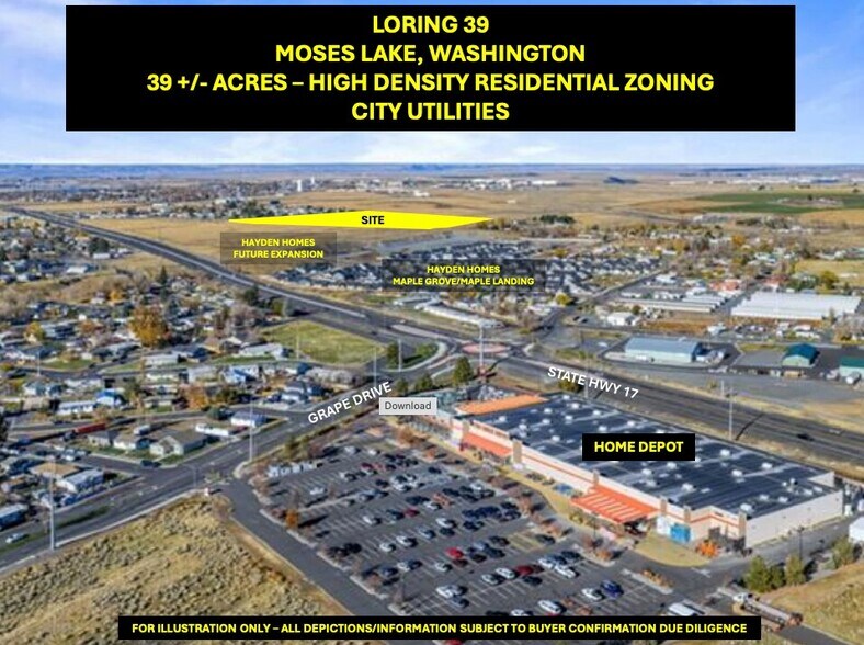 0000 Harris Road NE & Ray Road NE, Moses Lake, WA à vendre - Photo de l’immeuble – Image 2 sur 7