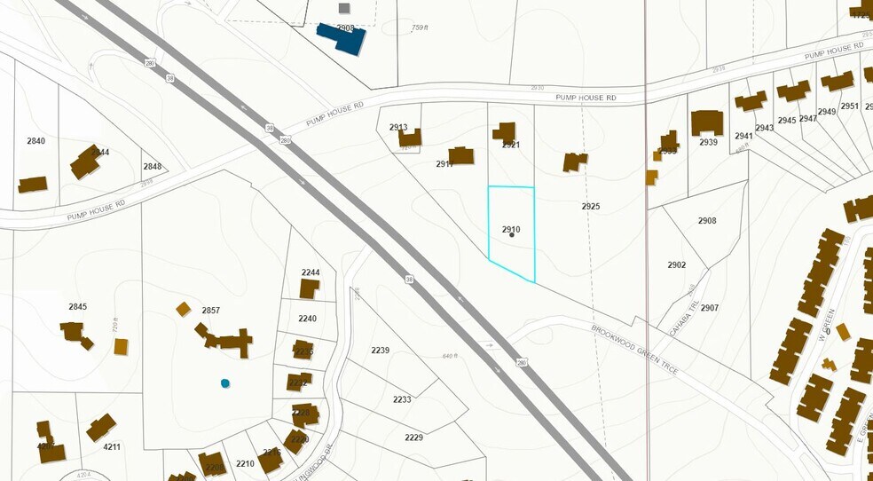 2910 Brookwood Green Trce, Mountain Brook, AL à vendre - Plan cadastral – Image 2 sur 2