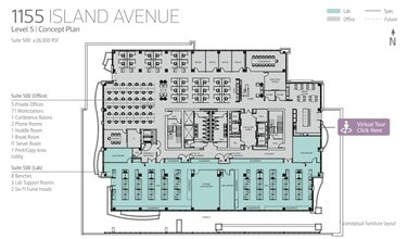 1155 Island Ave, San Diego, CA à louer Plan d’étage– Image 1 sur 1