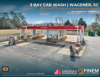 Plus de détails pour 206 Railroad Ave E, Wagener, SC - Local commercial à vendre