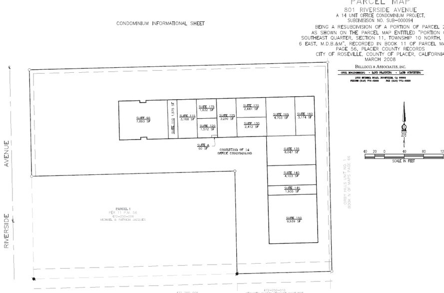 801 Riverside Ave, Roseville, CA à vendre - Plan cadastral – Image 3 sur 5