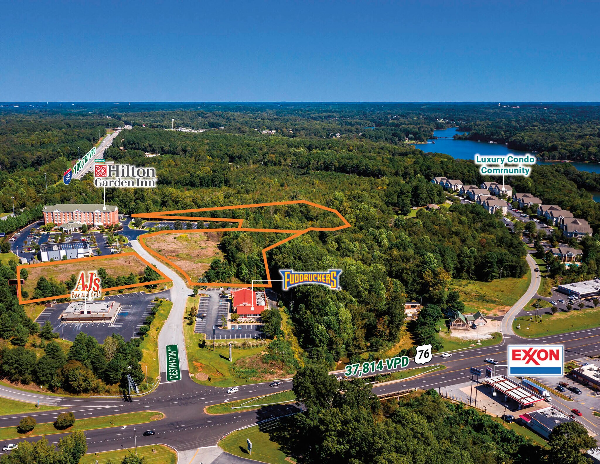 Lot R-1-A Destination Blvd., Anderson, SC 29621, Anderson, SC à vendre Aérien– Image 1 sur 10