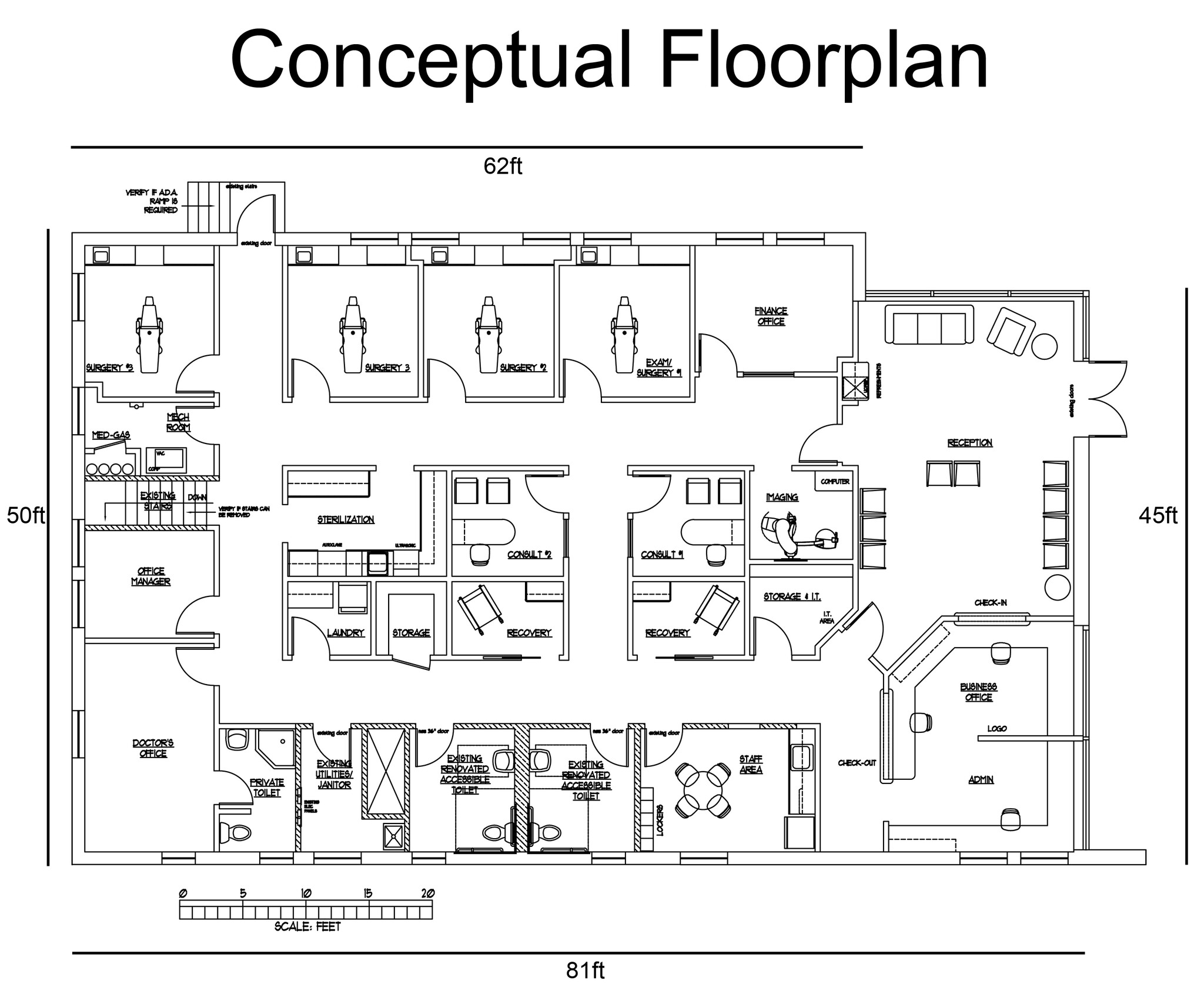 1452 Church St, Decatur, GA à louer Plan d’étage– Image 1 sur 6