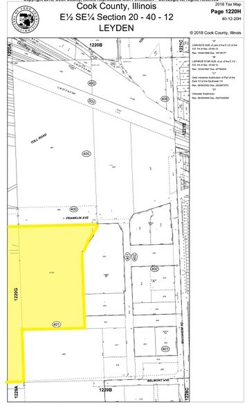10601 Franklin Ave, Franklin Park, IL à louer - Plan cadastral – Image 3 sur 7