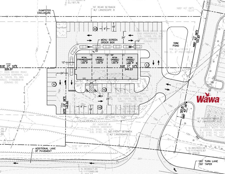 11001 Iron Bridge Rd, Chester, VA à louer - Plan de site – Image 2 sur 3