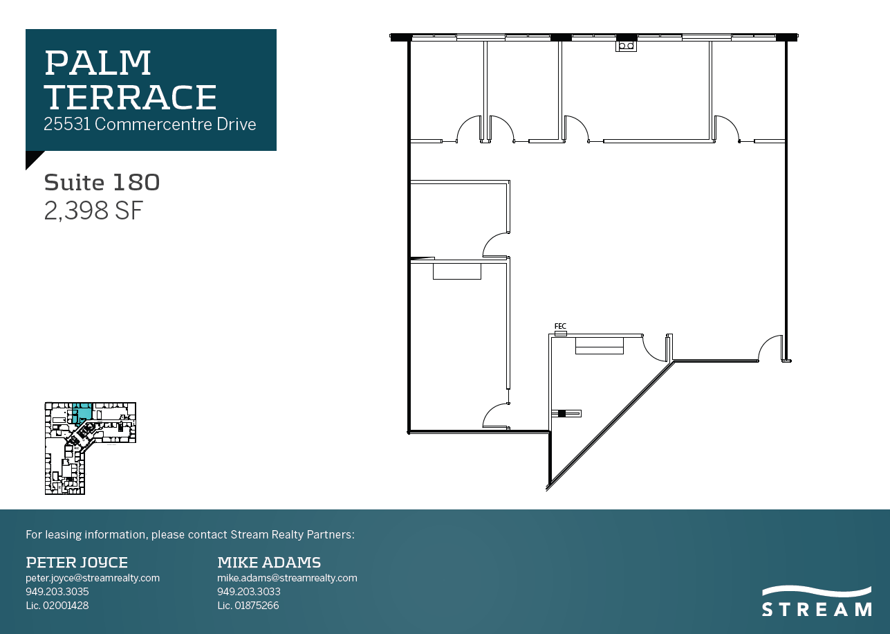 25521 Commercentre Dr, Lake Forest, CA à louer Plan d’étage– Image 1 sur 1