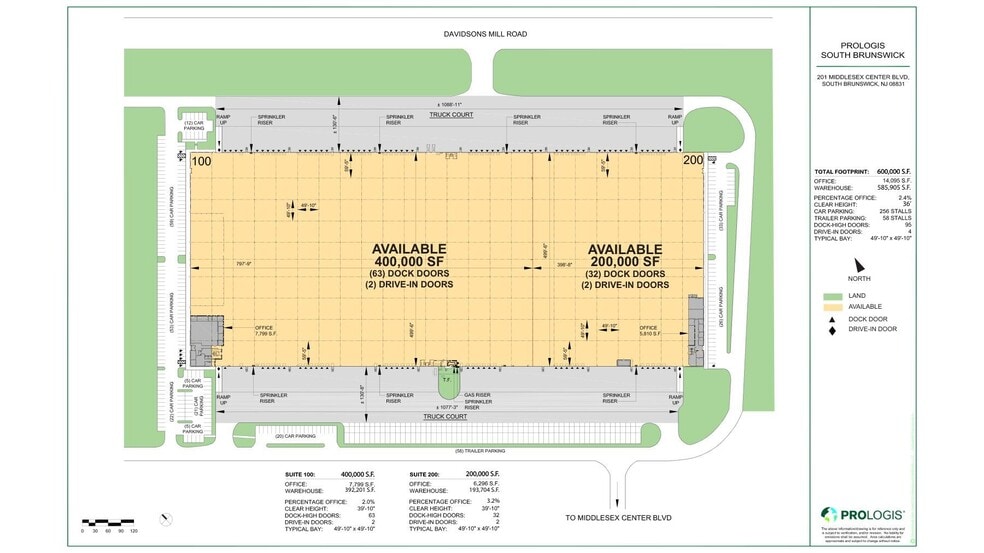 201 Middlesex Center Blvd, Monroe Township, NJ à louer - Plan de site – Image 2 sur 2