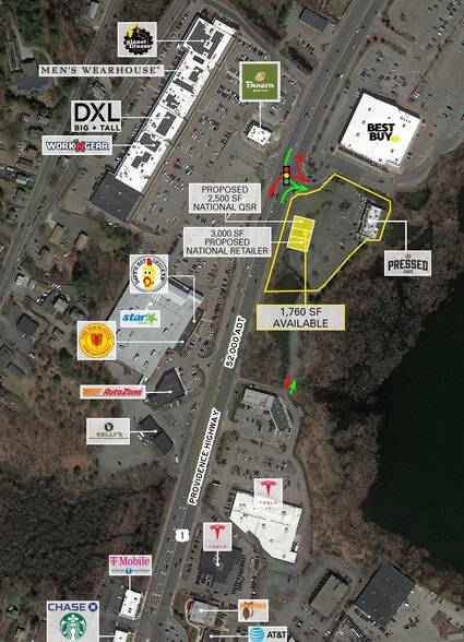 688-750 Providence Hwy, Dedham, MA à louer - Photo de l’immeuble – Image 3 sur 5