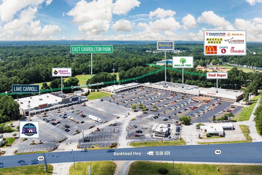 1004-1112 Bankhead Hwy, Carrollton, GA à louer - Aérien – Image 2 sur 8
