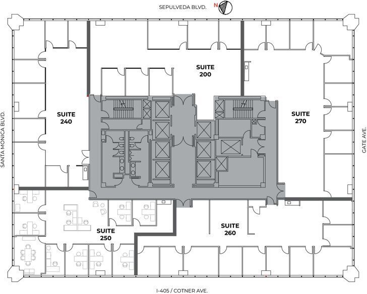 11111 Santa Monica Blvd, Los Angeles, CA à louer Plan d’étage– Image 1 sur 1