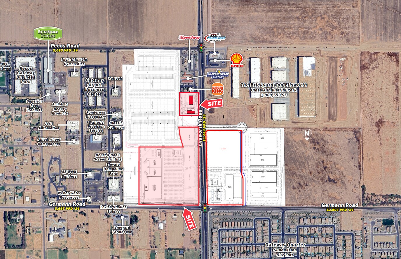 NWC Germann Rd & Ellsworth Rd, Mesa, AZ à louer Photo de l’immeuble– Image 1 sur 2