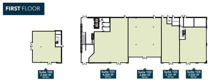 105 Walker St, Cary, NC à louer Plan d’étage– Image 2 sur 2