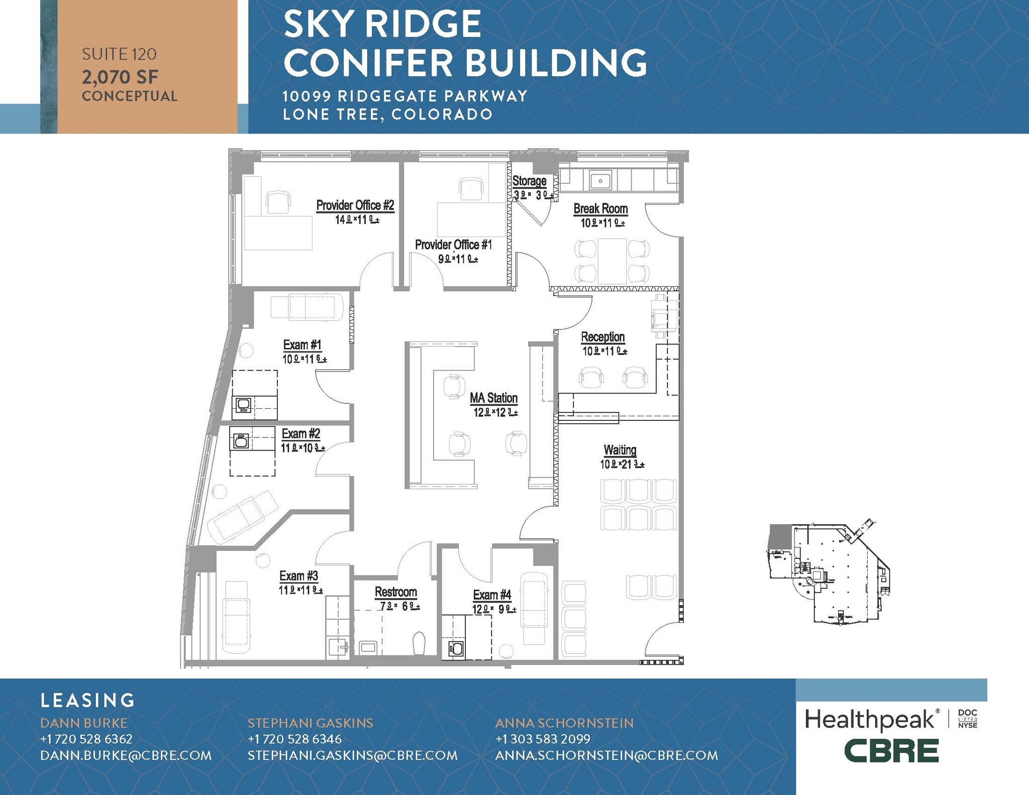 10535 Park Meadows Blvd, Lone Tree, CO à louer Plan d’étage– Image 1 sur 2