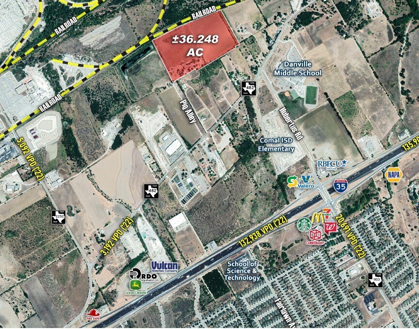 195 Pig Aly, New Braunfels, TX à vendre Aérien– Image 1 sur 3