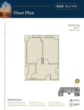 509 Olive Way, Seattle, WA à louer Plan d’étage– Image 2 sur 2