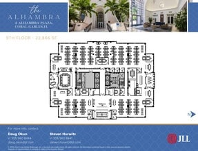 2 Alhambra Plz, Coral Gables, FL à louer Plan d’étage– Image 1 sur 1