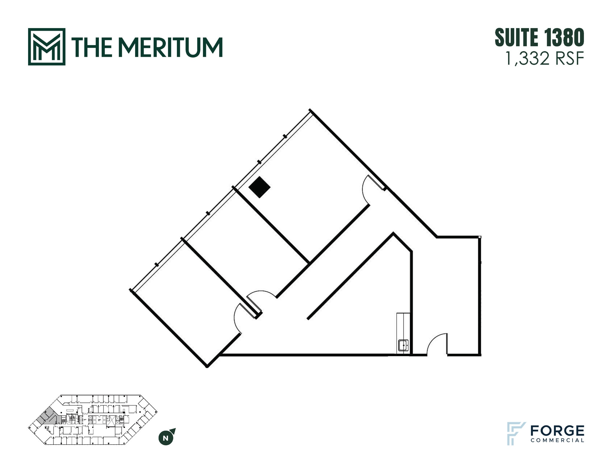 12221 Merit Dr, Dallas, TX à louer Plan d’étage– Image 1 sur 1
