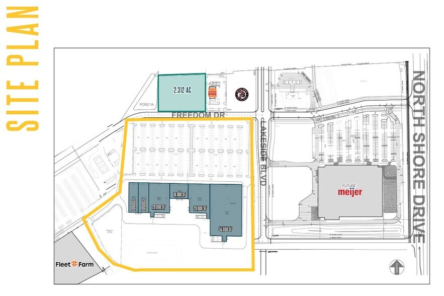 SE I-43 & Hwy 50 SE I-43 & Hwy 50 SE I-43 & Hwy, Delavan, WI à vendre - Plan de site – Image 2 sur 2