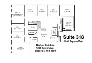 1225 tower Ave, Superior, WI à louer Plan d’étage– Image 1 sur 2