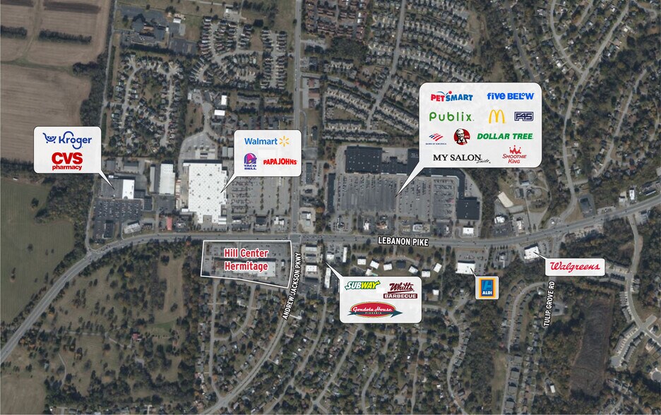 4453-4491 Lebanon Pike, Hermitage, TN à louer - Photo de l’immeuble – Image 3 sur 6