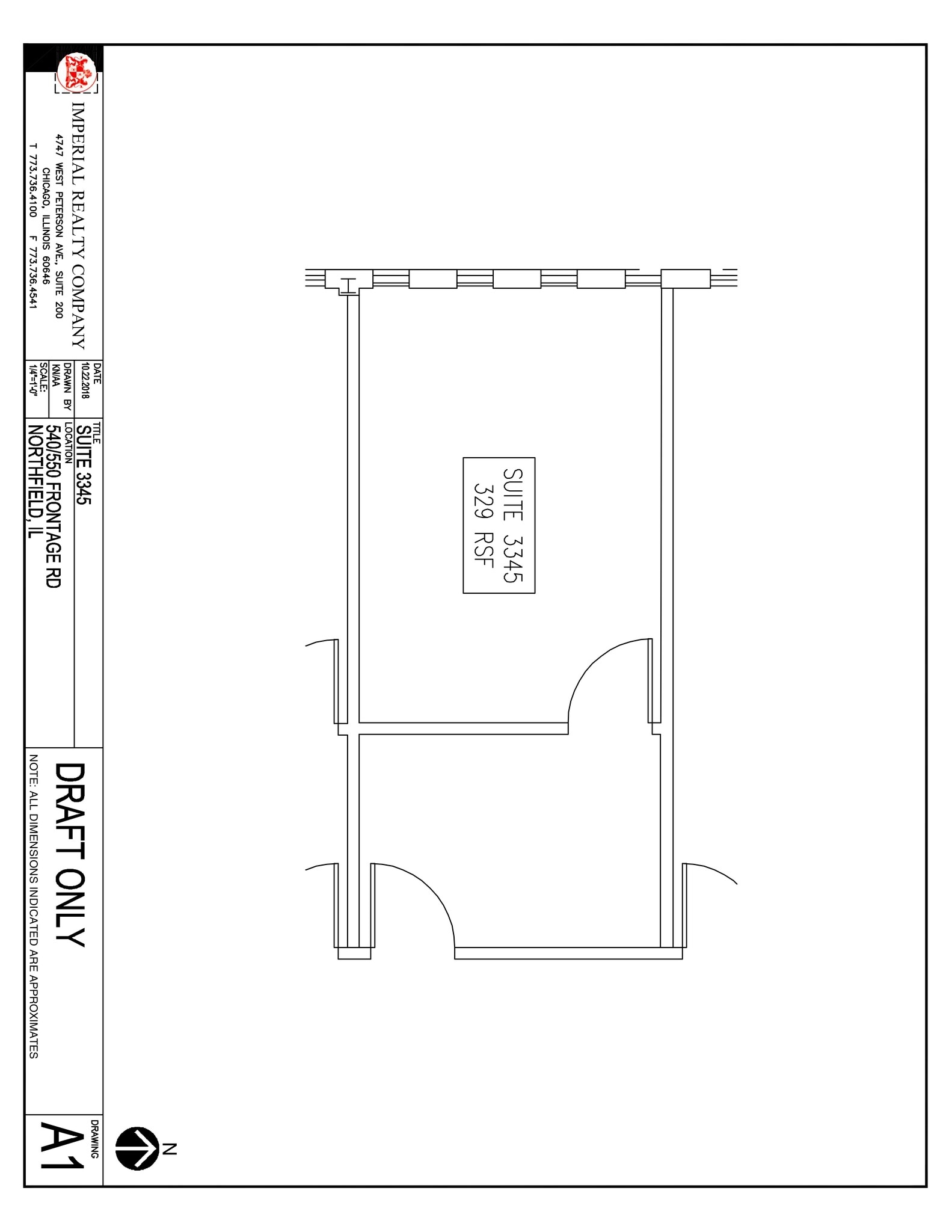 540-550 W Frontage Rd, Northfield, IL à louer Plan de site– Image 1 sur 2