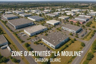 Carbon-Blanc, GIR - Vue aérienne vue de carte