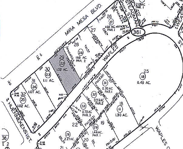 9560 Waples St, San Diego, CA à louer - Plan cadastral – Image 2 sur 6