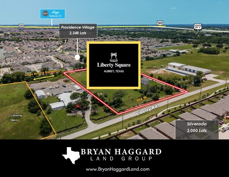 9988 Liberty Road, Aubrey, TX à vendre - Photo principale – Image 1 sur 5