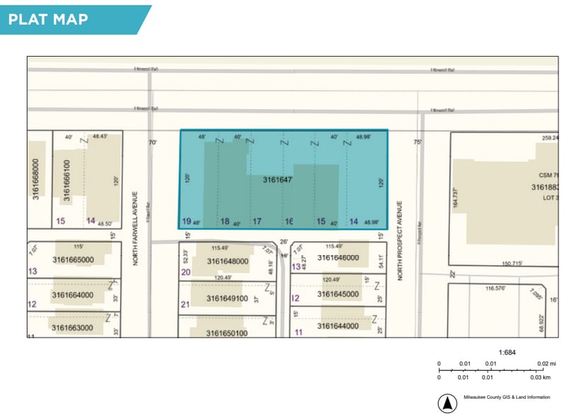 2319 E Kenwood Blvd, Milwaukee, WI à vendre - Plan cadastral – Image 2 sur 2