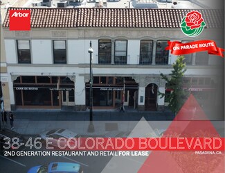 Plus de détails pour 38-46 E Colorado Blvd, Pasadena, CA - Local commercial à louer