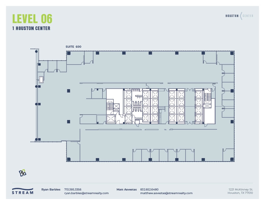 1221 McKinney St, Houston, TX à louer Plan d’étage– Image 1 sur 1