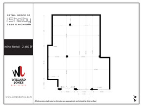 2300 S Michigan Ave, Chicago, IL à louer Plan d’étage– Image 1 sur 1