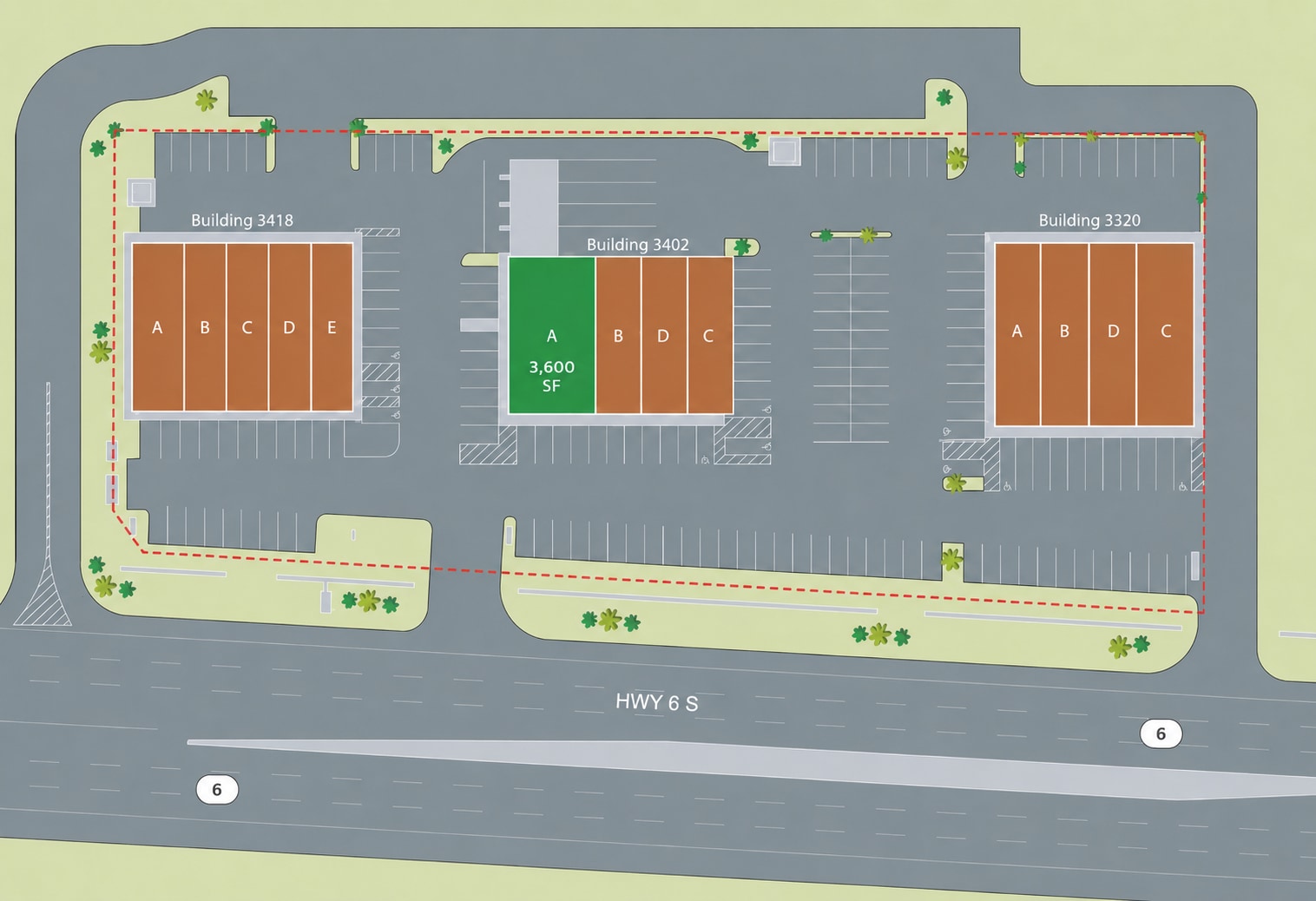 3320-3418 S Hwy 6, Houston, TX à louer Plan de site– Image 1 sur 1