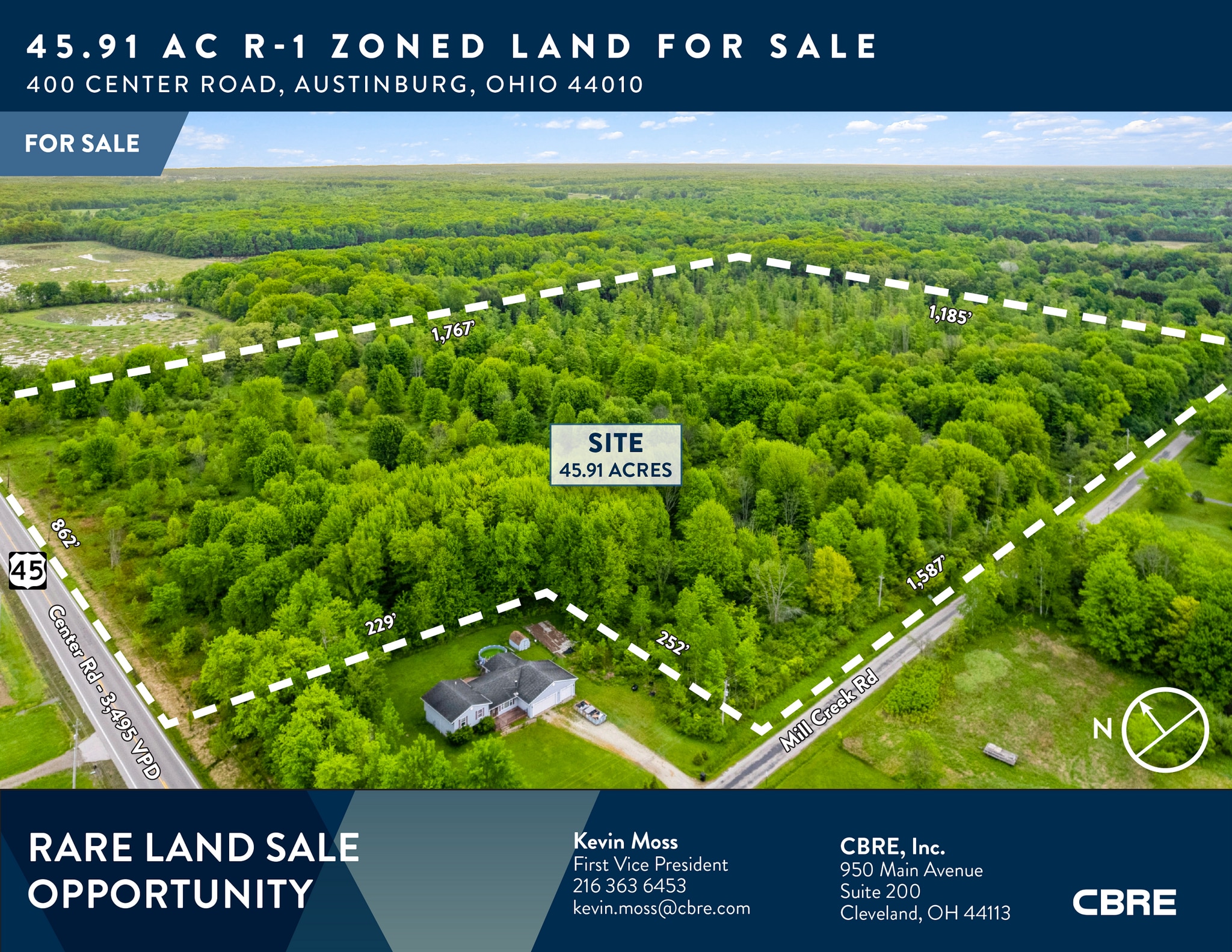 400 Center Rd, Austinburg, OH à vendre Aérien– Image 1 sur 4