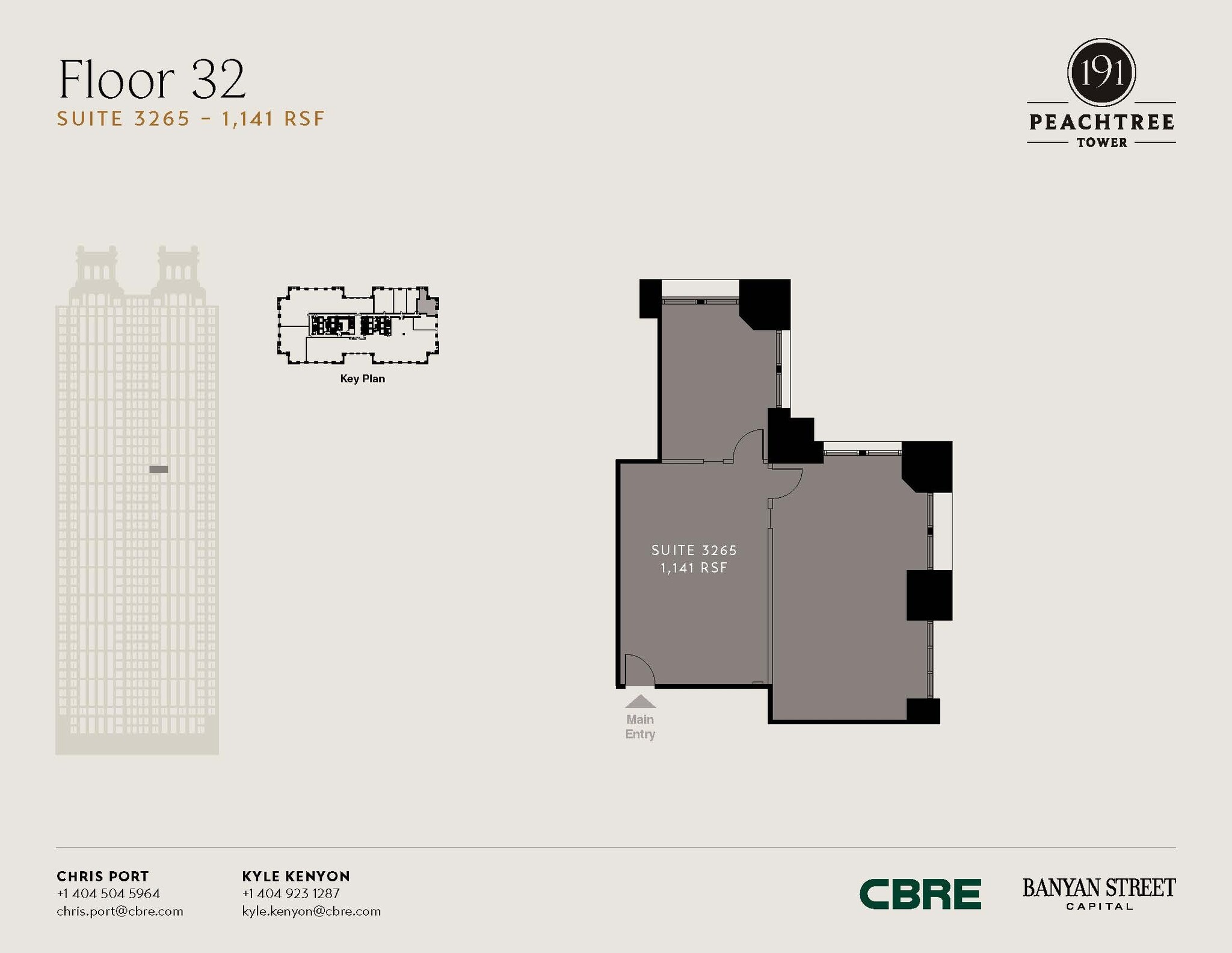 191 peachtree St NE, Atlanta, GA à louer Plan d’étage– Image 1 sur 1