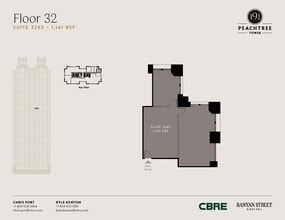 191 peachtree St NE, Atlanta, GA à louer Plan d’étage– Image 1 sur 1