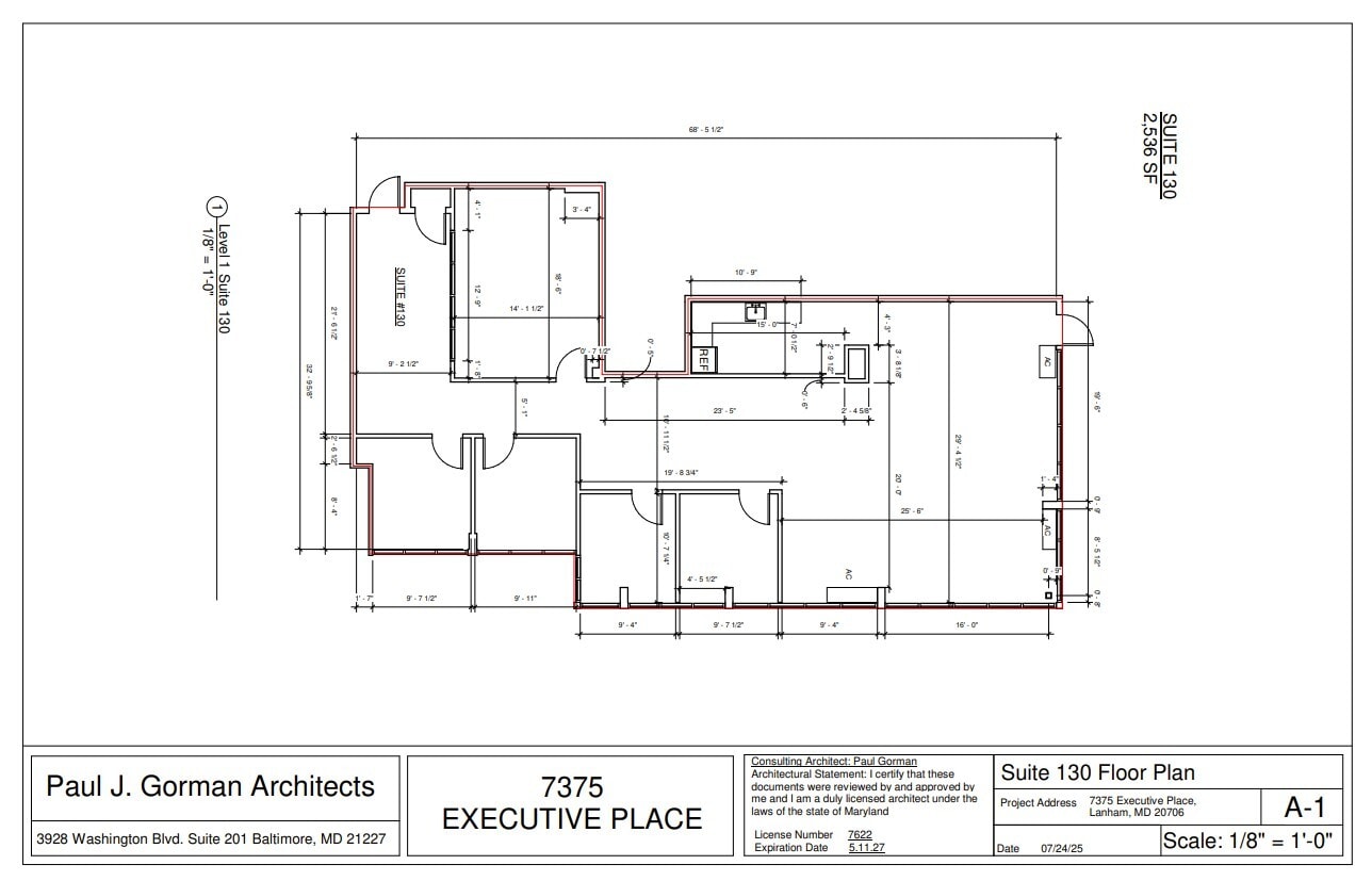 7375 Executive Pl, Lanham, MD à louer Plan d’étage– Image 1 sur 1