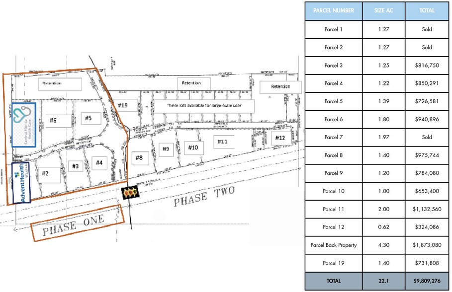 Terrain dans Wauchula, FL à vendre - Plan cadastral – Image 3 sur 6