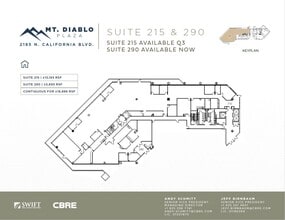 2185 N California Blvd, Walnut Creek, CA à louer Plan d’étage– Image 1 sur 1