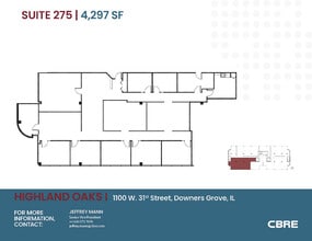 1100 W 31st St, Downers Grove, IL à louer Plan d’étage– Image 1 sur 2