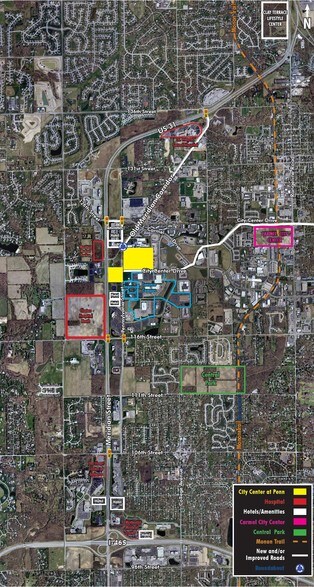 1320 City Center Dr, Carmel, IN à louer - Aérien – Image 2 sur 13