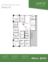1091-1099 W Hawthorn Dr, Itasca, IL à louer Plan d’étage– Image 1 sur 1