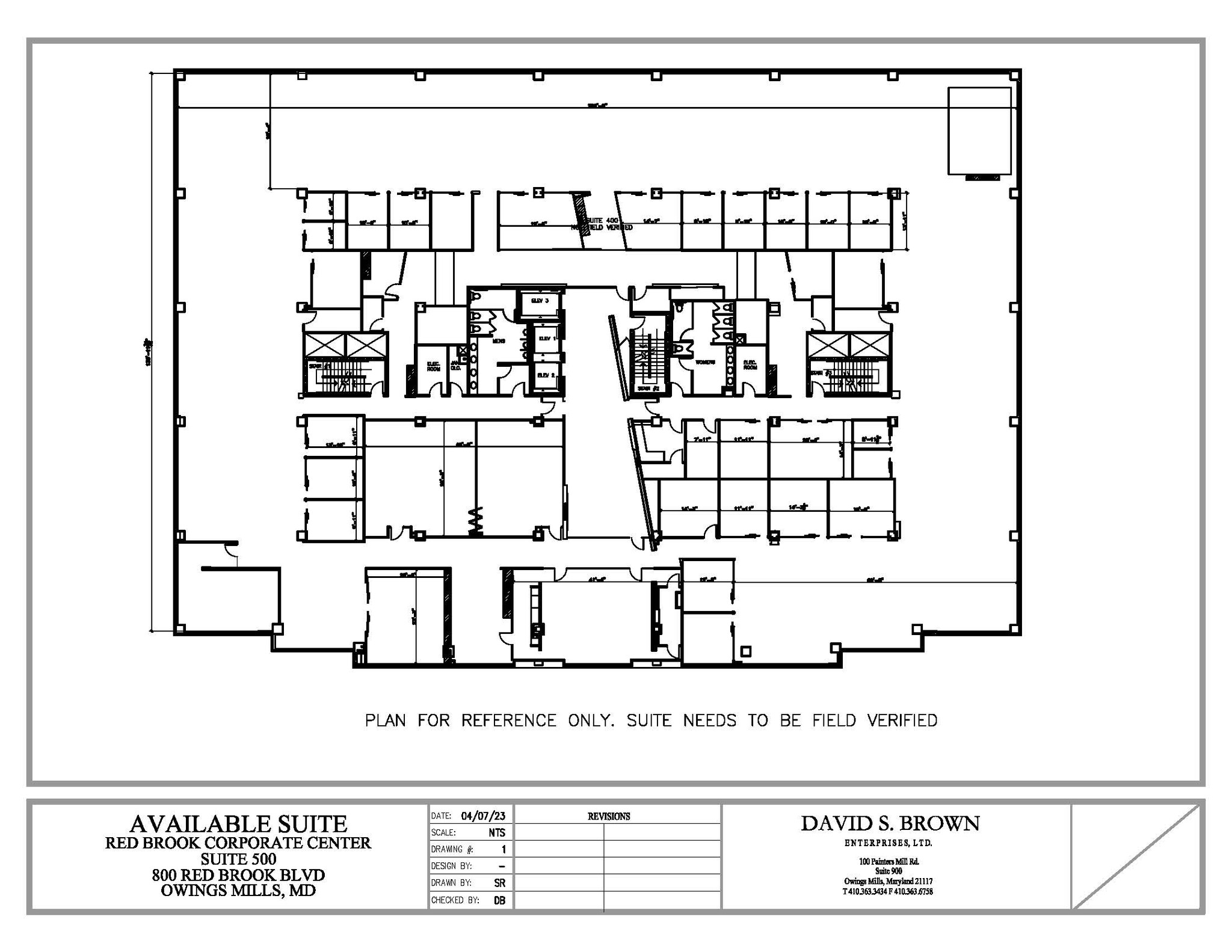 600 Red Brook Blvd, Owings Mills, MD à louer Plan d’étage– Image 1 sur 1