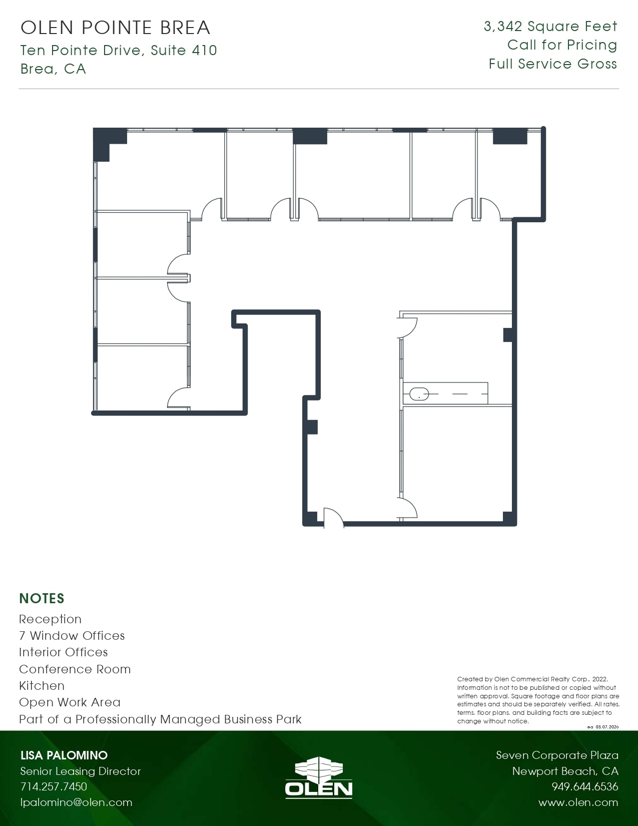 10 Pointe Dr, Brea, CA à louer Plan d’étage– Image 1 sur 1