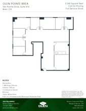10 Pointe Dr, Brea, CA à louer Plan d’étage– Image 1 sur 1