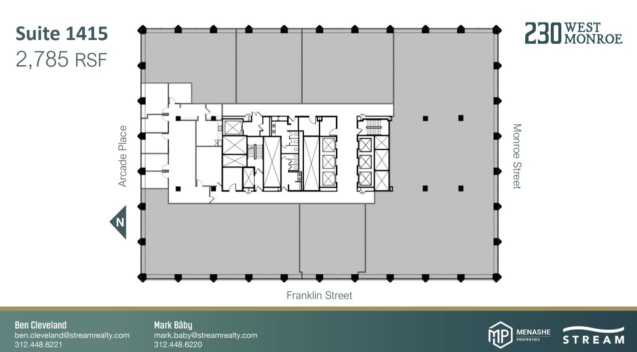 230 W Monroe St, Chicago, IL à louer Plan d’étage– Image 1 sur 1