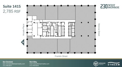 230 W Monroe St, Chicago, IL à louer Plan d’étage– Image 1 sur 1