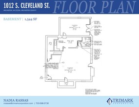 1012 S Cleveland St, Arlington, VA à louer Plan d’étage– Image 1 sur 1