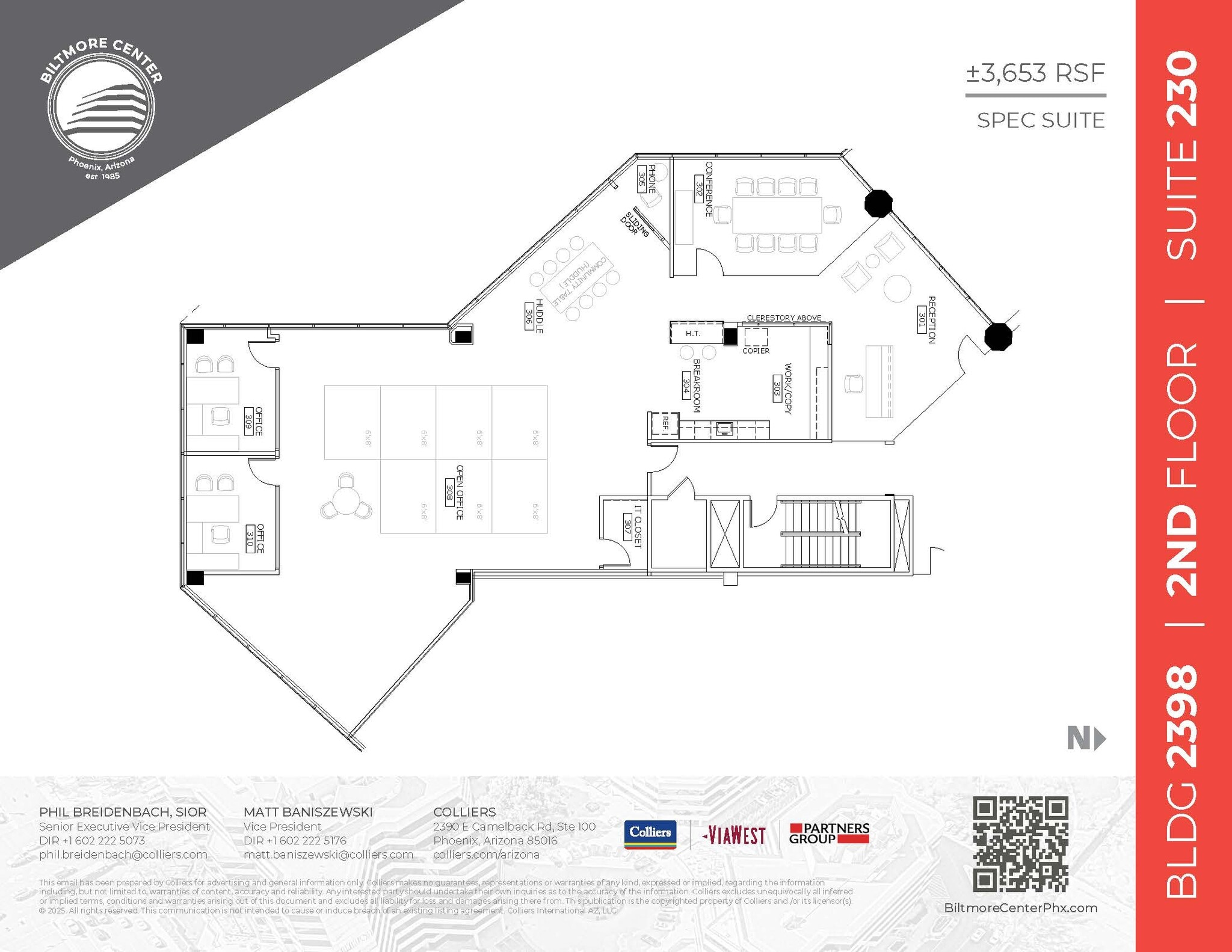 2398 E Camelback Rd, Phoenix, AZ à louer Plan d’étage– Image 1 sur 10