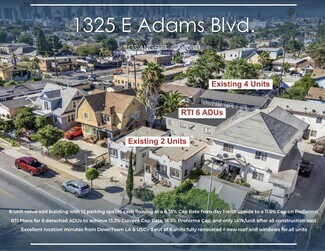 Plus de détails pour 1323 E Adams Blvd, Los Angeles, CA - Logement à vendre